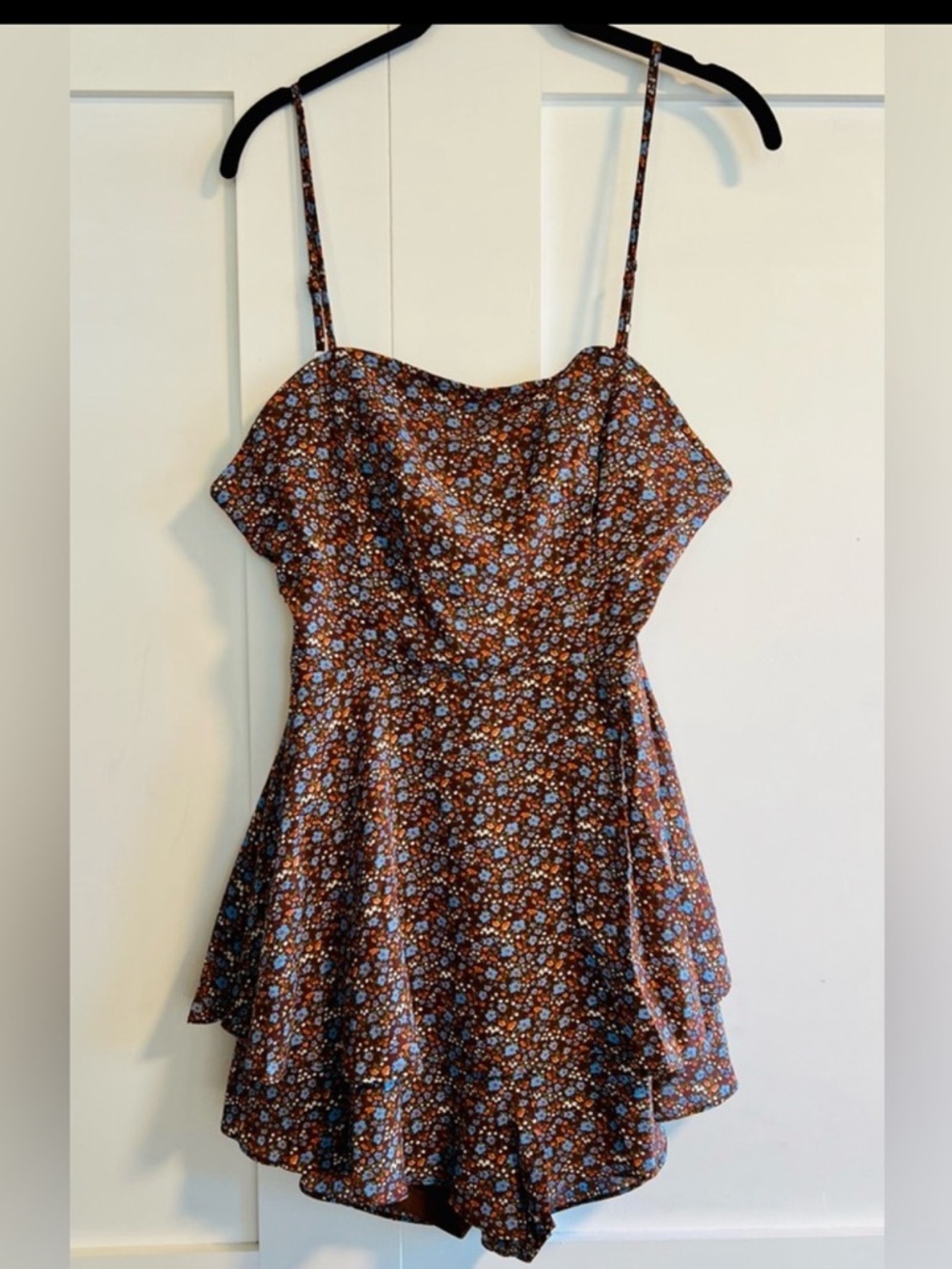 French Kiss Floral Jumpsuit with Bow Detail